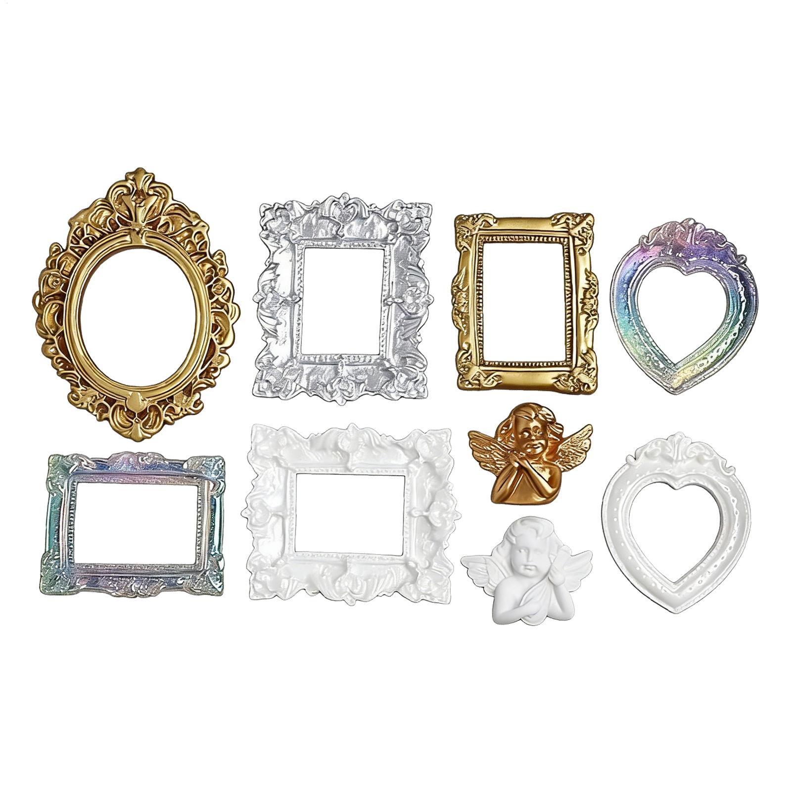 Resin Art Photo Frame - 9 szt. Miniaturowe ramki na zdjęcia,