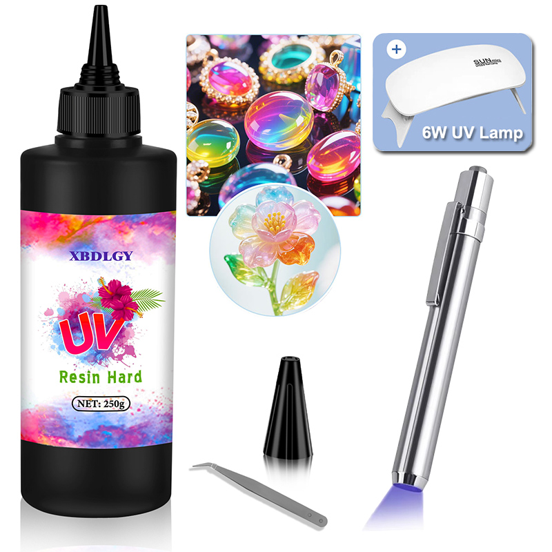 Resin Art Acrylic - Żywica UV 200g/250g/500g, twarda żywica do