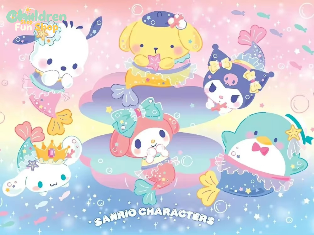 Resin Art Photo Frame - Sanrio Family Photo DIY 5D Diamentowa