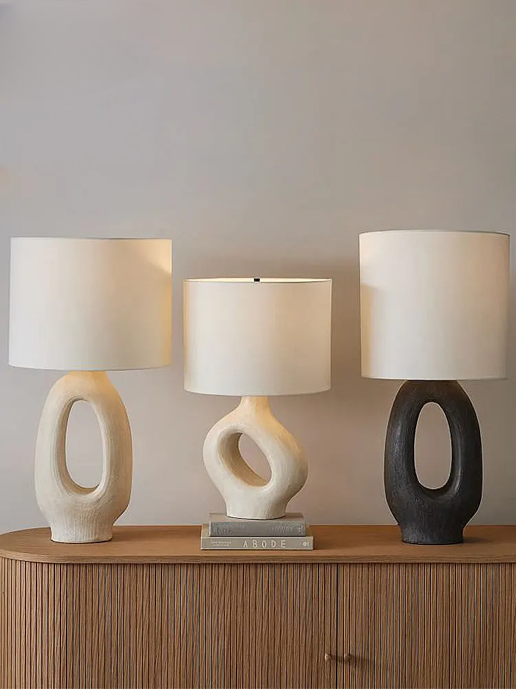 Resin Art Coffee Table - Designerska lampa stołowa Wabi-sabi z żywicy,