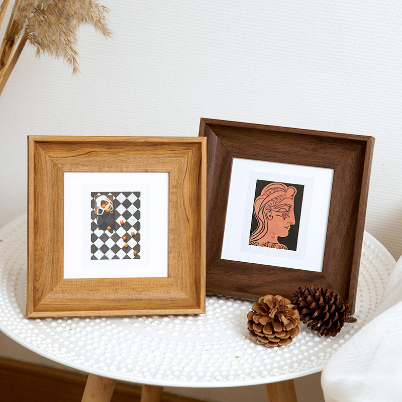Resin Art Photo Frame - Kolorowa ramka na zdjęcia z kwadratowymi