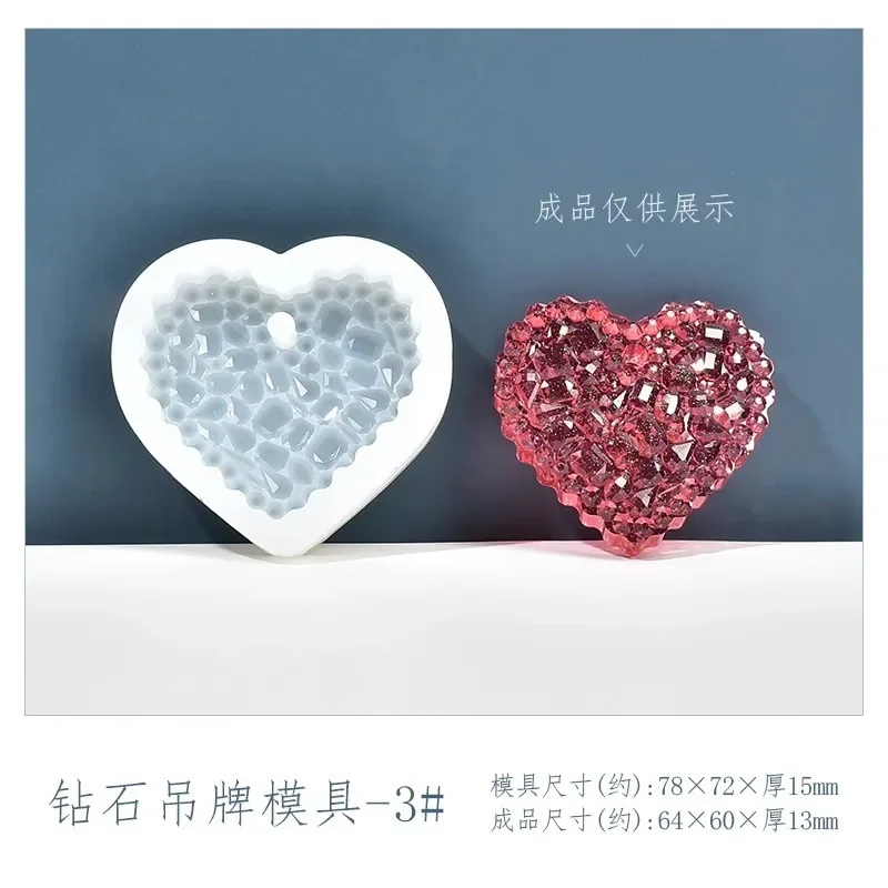 Resin Art Heart - Kryształowa forma z żywicy epoksydowej w