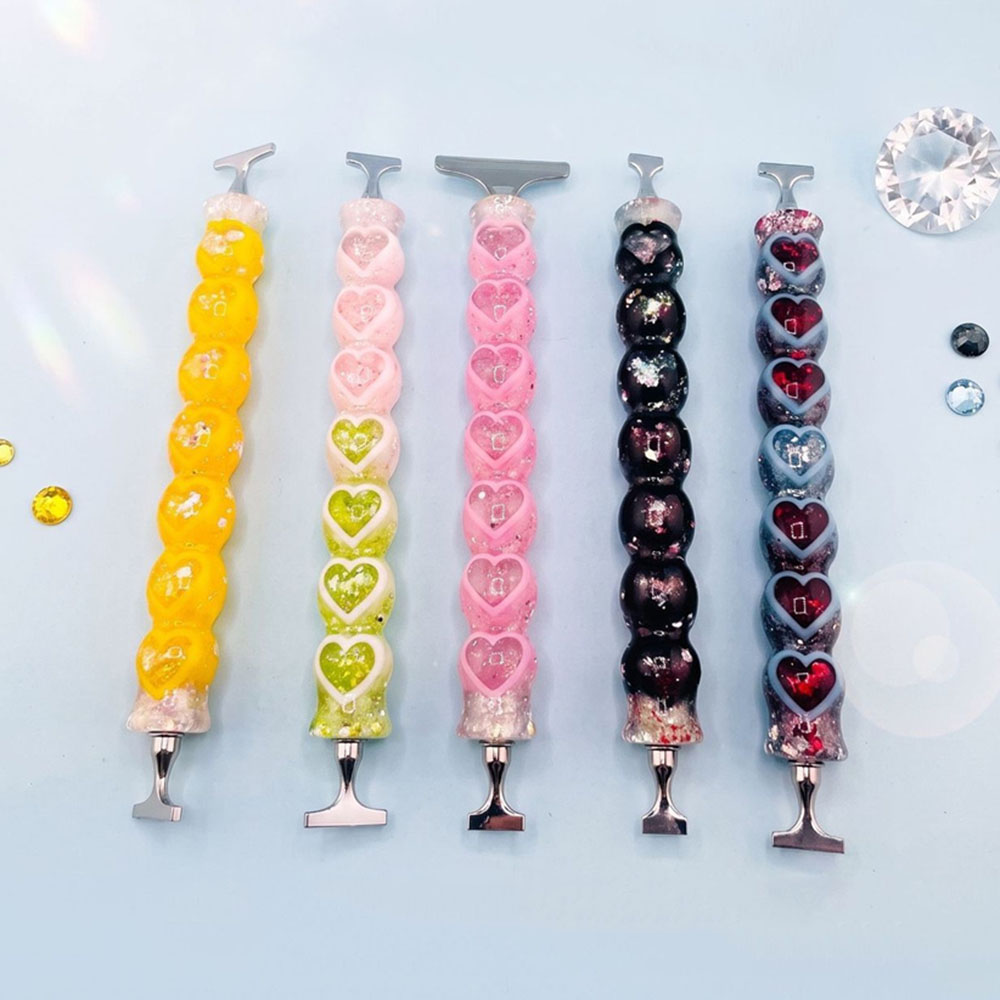 Resin Art Heart - Nowy długopis do malowania diamentami w