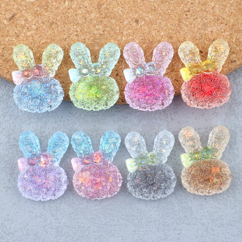 Resin Art Materials Kit - 5 sztuk 18*25mm świecących gradientowych kaboszonów