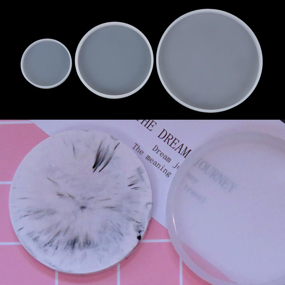 Resin Art Coasters - Narzędzia do gliny, silikonowe formy do