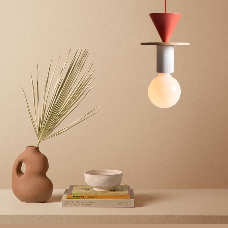 Resin Art Kitchen - Lampa wisząca JUNIT Dia, nowoczesna drewniana