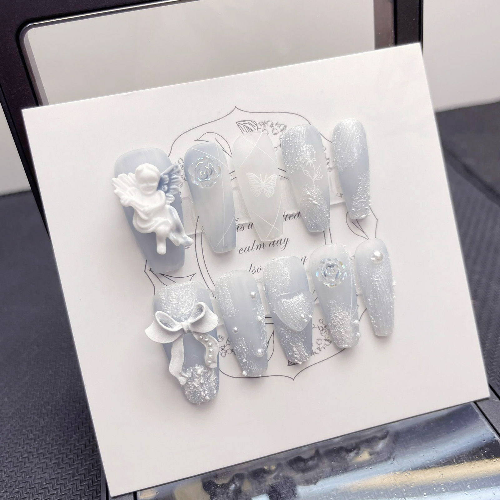 3D tynk anioł sztuczne paznokc – Resin Art Flower recenzja i cena
