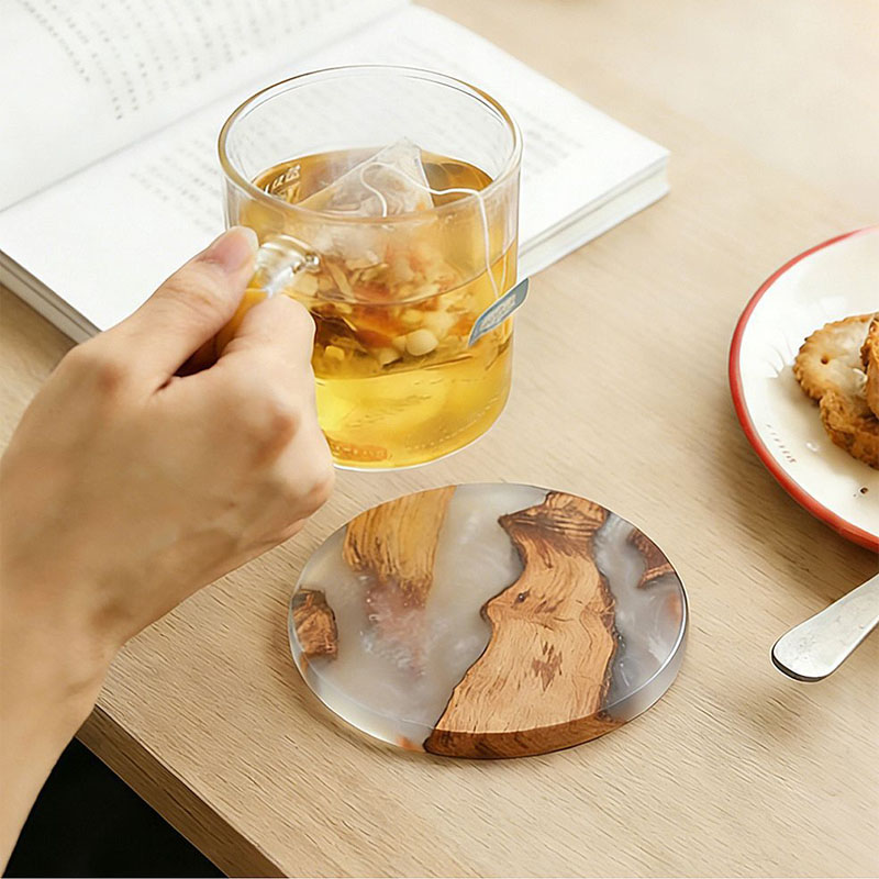 Zestaw podkładek pod napoje, d – Resin Art Coffee Table recenzja i cena