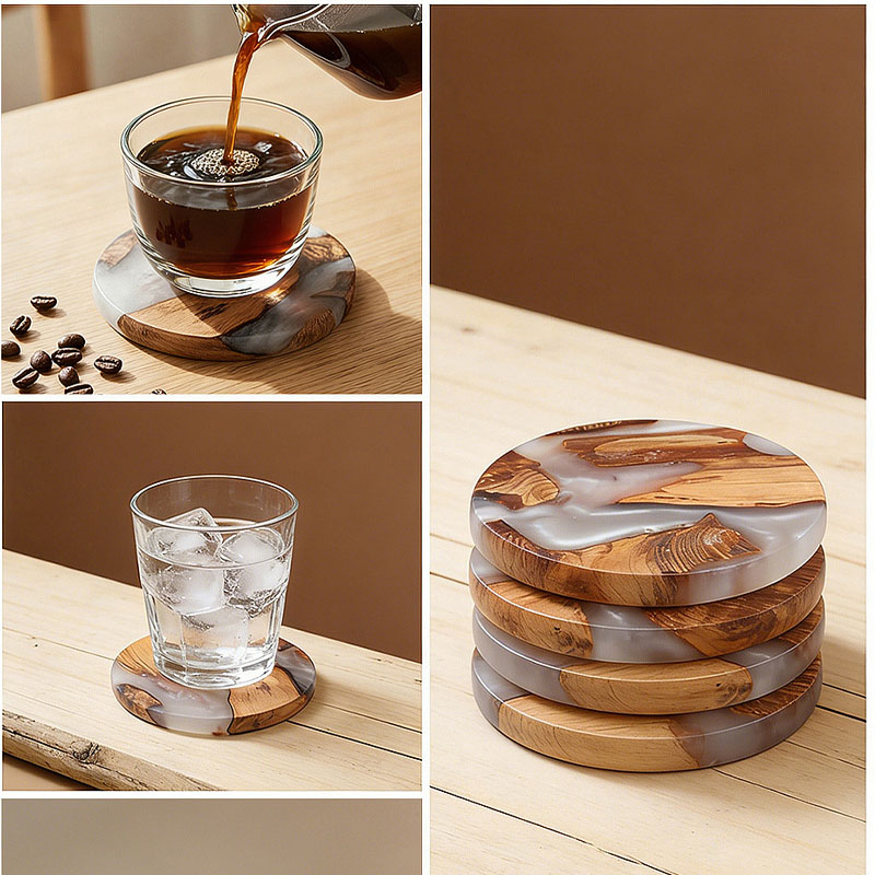 Zestaw podkładek pod napoje, d – Resin Art Coffee Table recenzja i cena
