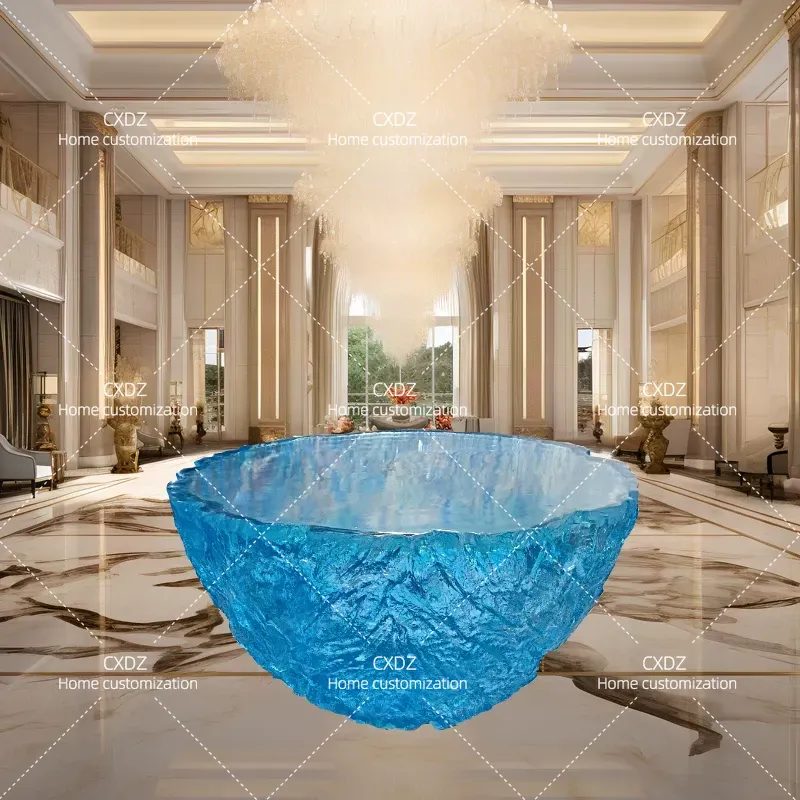 Luksusowy przezroczysty okrągł – Resin Art Coffee Table recenzja i cena