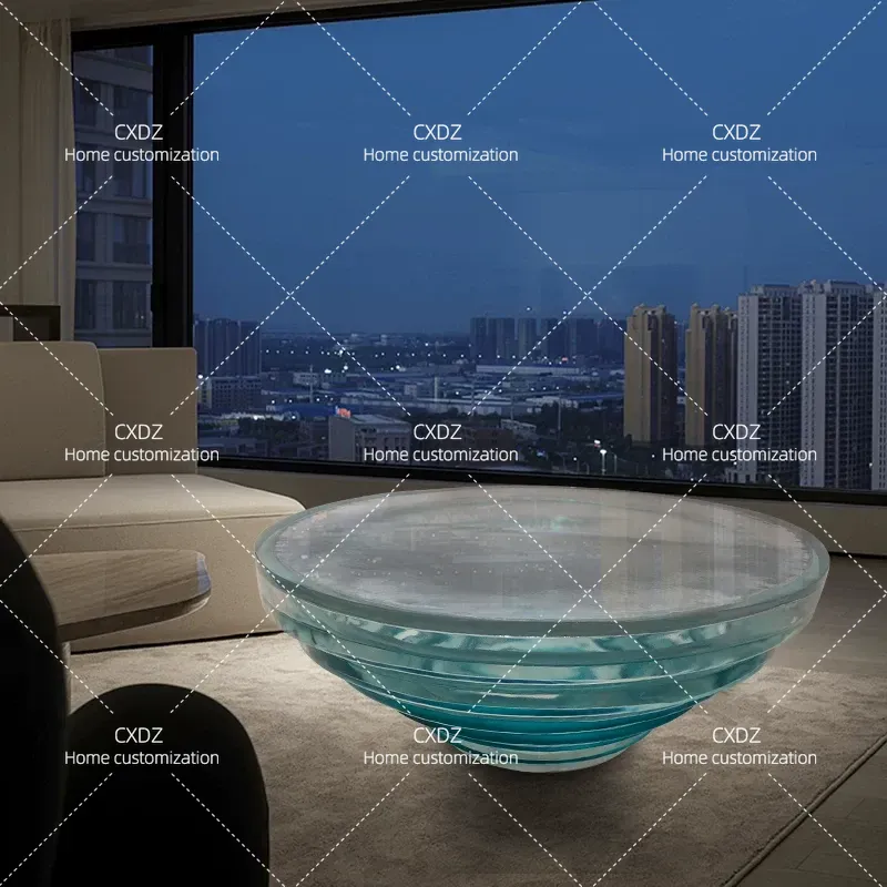 Luksusowy przezroczysty okrągł – Resin Art Coffee Table recenzja i cena
