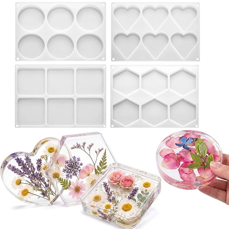 [ABFI!】 Formy z żywicy do ręko – Resin Art Coasters recenzja i cena