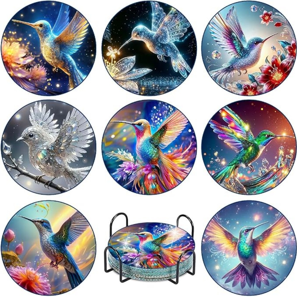 8 sztuk podkładek pod szklanki – Resin Art Coasters recenzja i cena