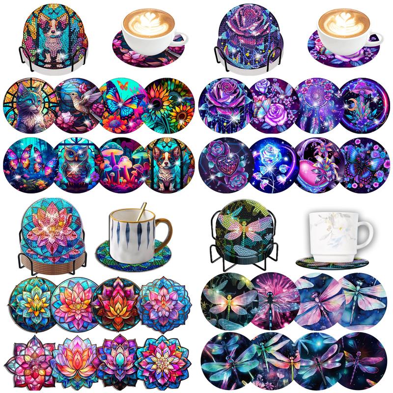8 sztuk/zestaw DIY diamentowe  – Resin Art Coasters recenzja i cena