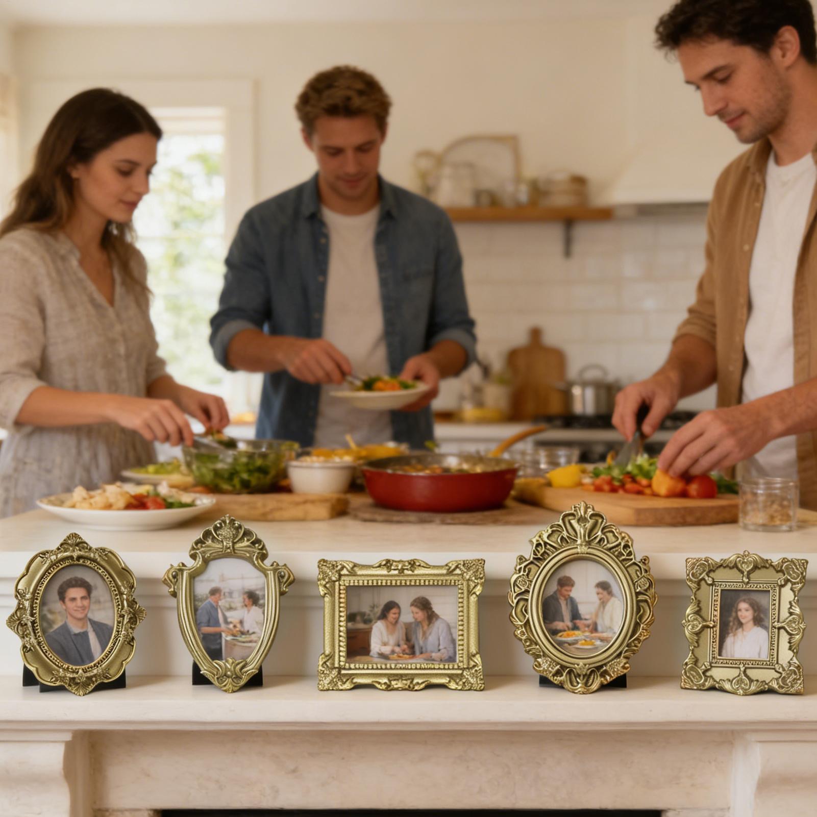 5/9 szt. Złote Ramki na Zdjęci – Resin Art Photo Frame recenzja i cena