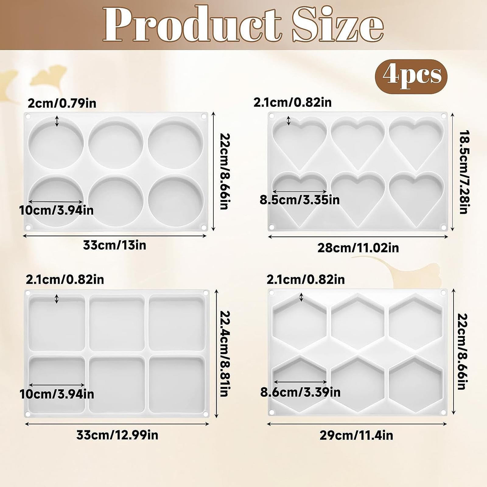 4 szt. Głębokie formy do żywic – Resin Art Coasters recenzja i cena