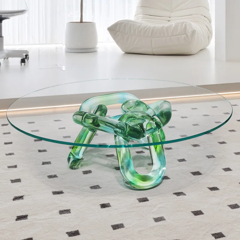 Stolik kawowy w stylu light lu – Resin Art Coffee Table recenzja i cena