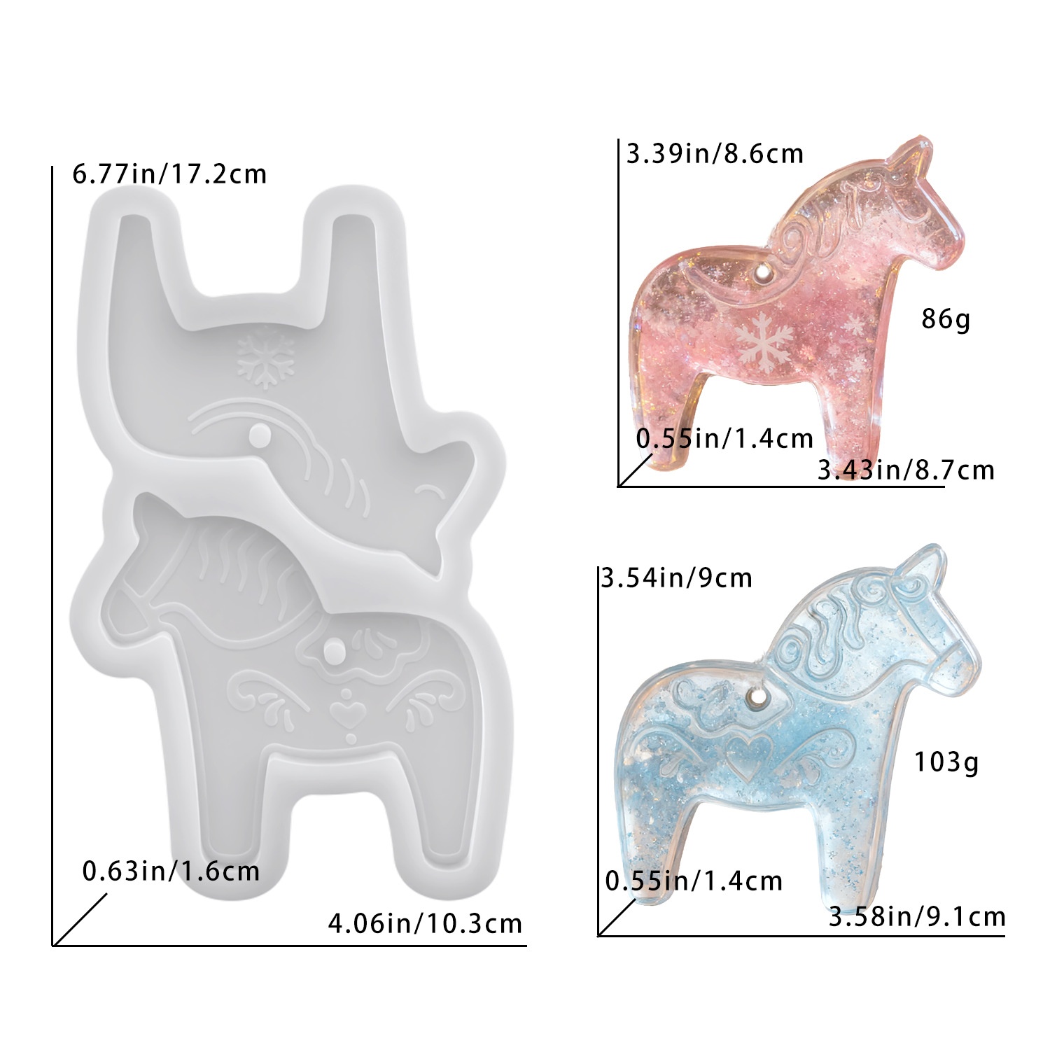 Formy silikonowe Dala Horse DI – Resin Art Epoxy recenzja i cena
