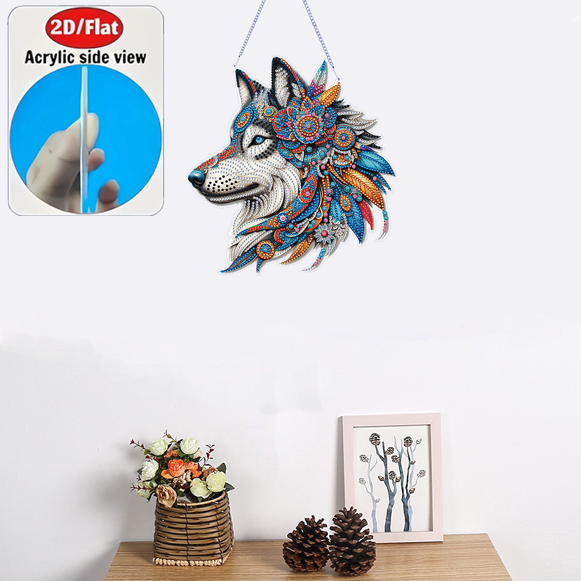Zestaw do zawieszenia - płaski – Resin Art Acrylic recenzja i cena