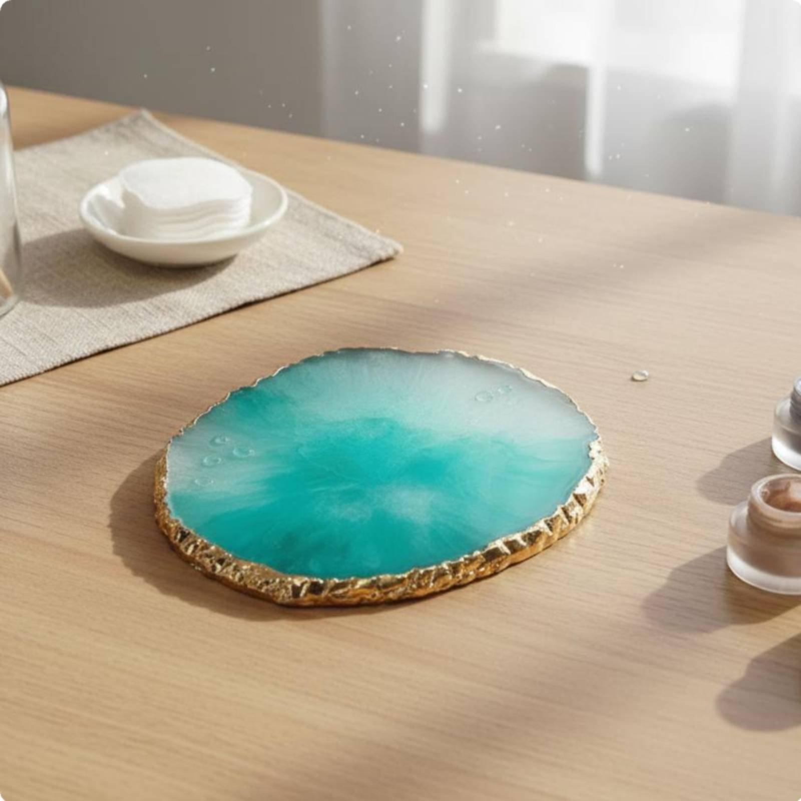 Paleta z żywicy, imitująca fak – Resin Art Coasters recenzja i cena