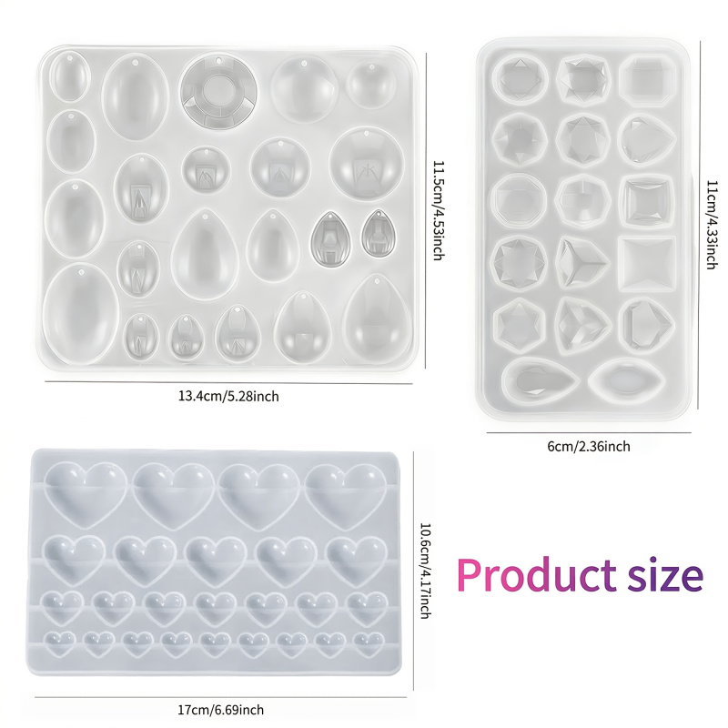 3-pakowe silikonowe formy do ż – Resin Art Heart recenzja i cena